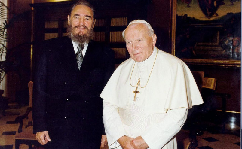 Fidel Castro i Jan Paweł II