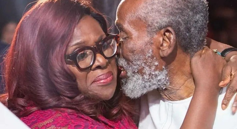 Joke Silva and her hubby Olu Jacobs [Instagram/TNDGossip]