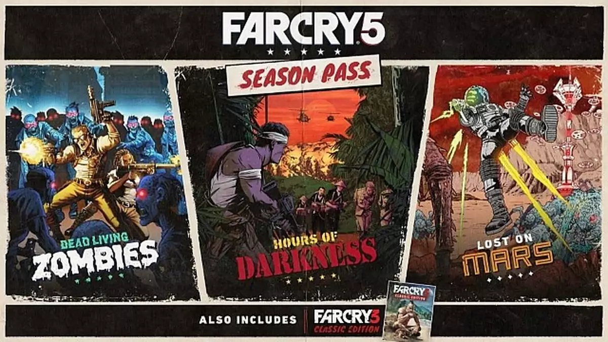 Far Cry 5 dostanie season passa. A w nim wizyta na Marsie i remaster Far Cry 3