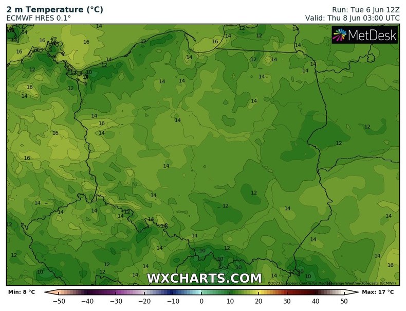 W nocy temperatura nie spadnie poniżej 13-15 st. C