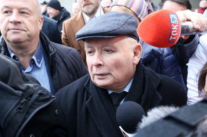Jarosław Kaczyński wrócił do siedziby PAP. "Nie zgadzam się"