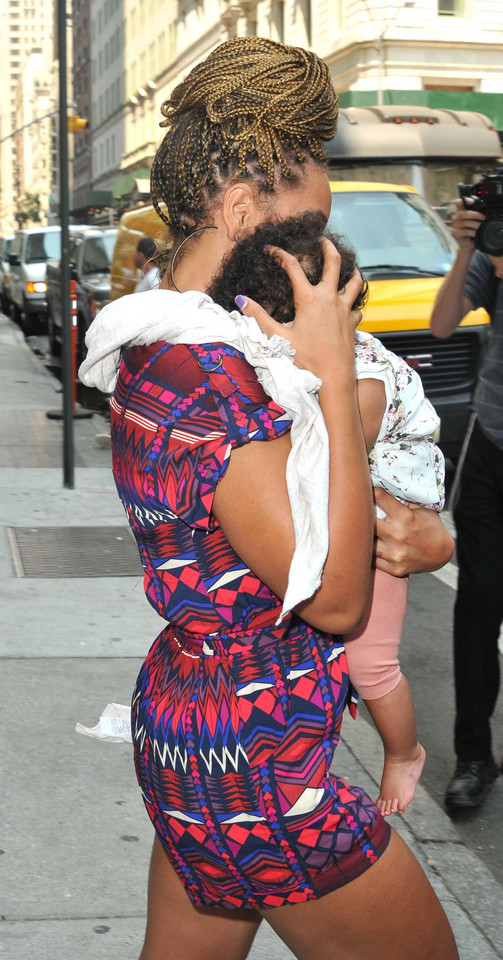 Beyonce z córeczką Blue Ivy Carter w Nowym Jorku
