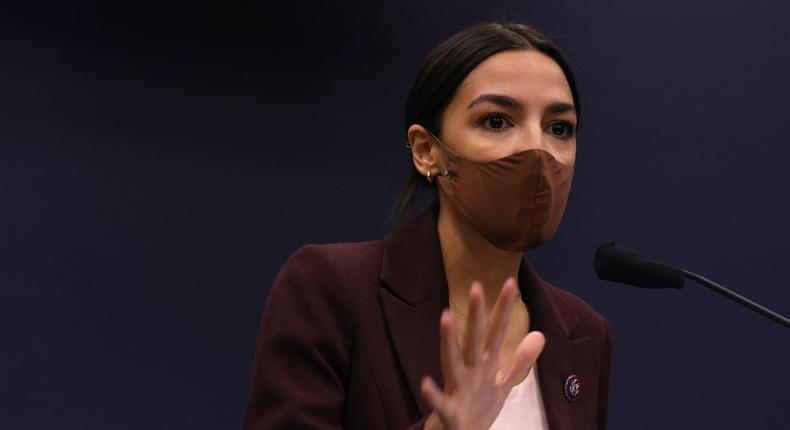 Progressives like Rep. Alexandria Ocasio-Cortez, Democrat of New York.
