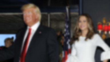 Donald i Melania Trumpowie jako figury woskowe. Pierwsza dama chyba za bardzo się marszczy