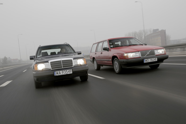 Mercedes S124 kontra Volvo 740 kombi