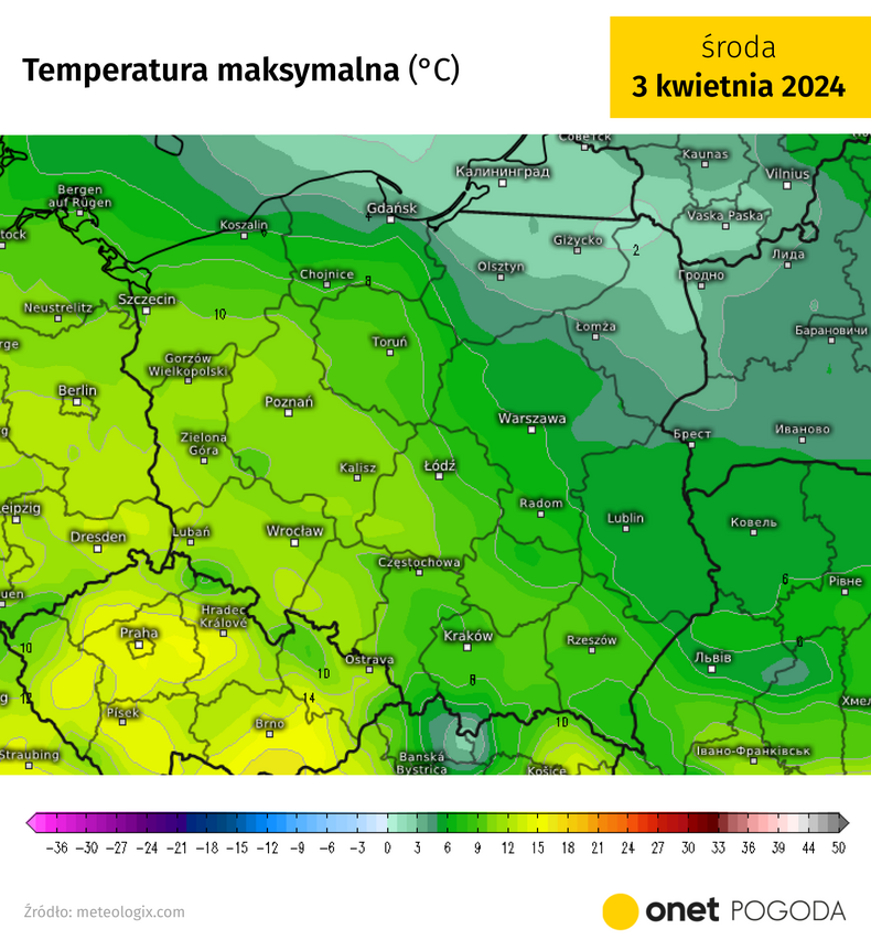 Temperatura mocno spadnie, zwłaszcza na północy, gdzie nawet w dzień będzie niewiele powyżej 0 st. C