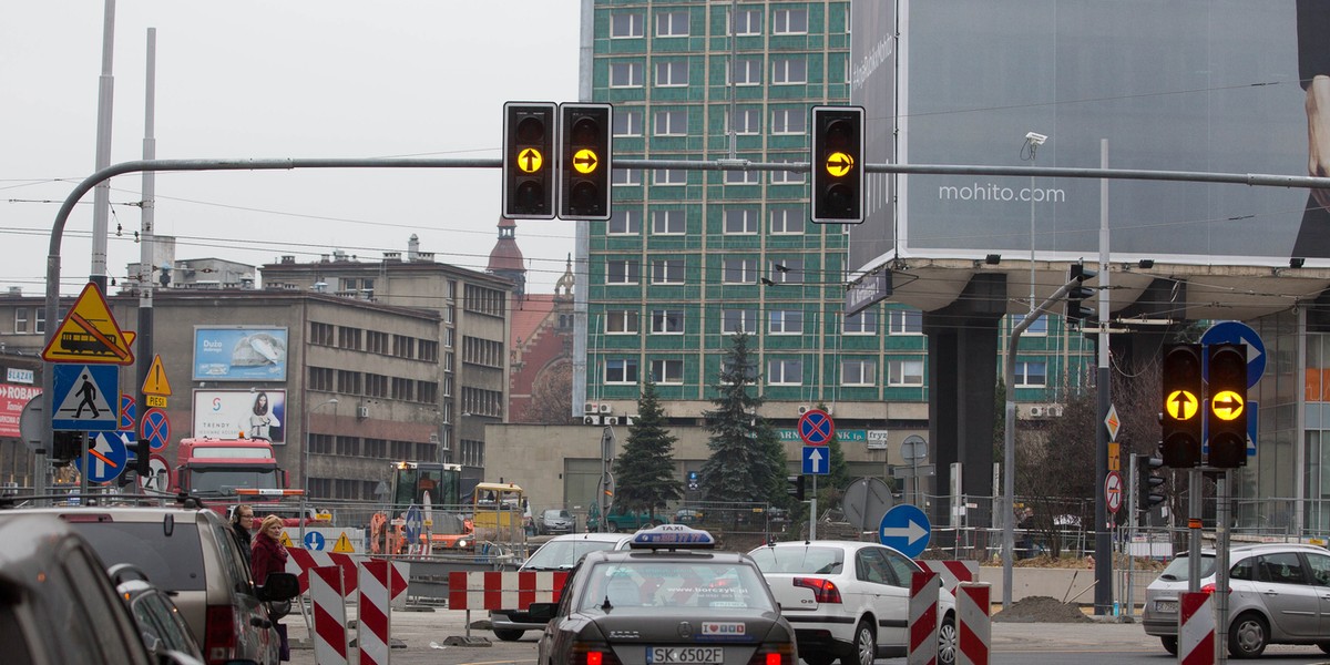 zmiany komunikacyjne w centrum Katowic