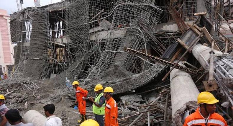 Eight workers killed in building collapse in India