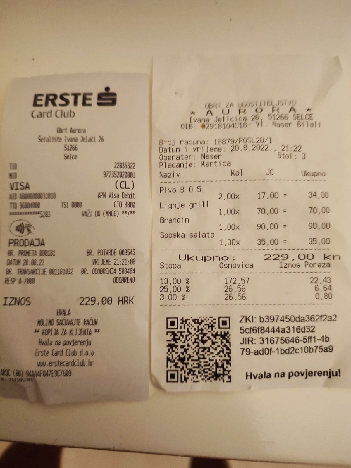 Andrea zverejnila ceny vo svojej dovolenkovej destinácii.