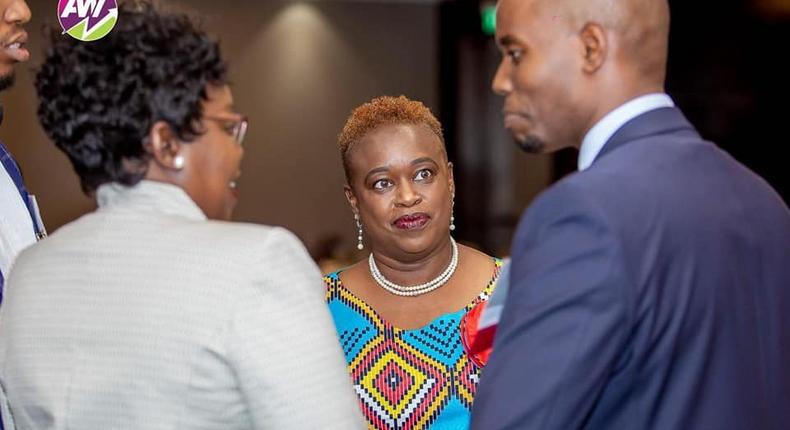 Africa Women Investors (AWI): Dr-Lucy N McKenzie with Immediate former Capital Markets Authority  CEO, Paul Muthaura and Dr Agnes Odinga - Chair AWI at a past event. (Facebook)