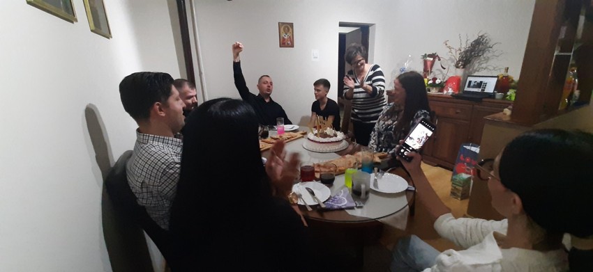 Jovica i Jelena sa prijateljima