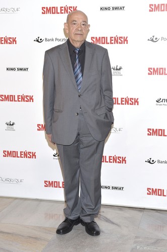 Antoni Krauze na premierze 'Smoleńska'
