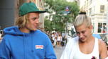 Justin Bieber i Hailey Baldwin na ulicy w Nowym Jorku