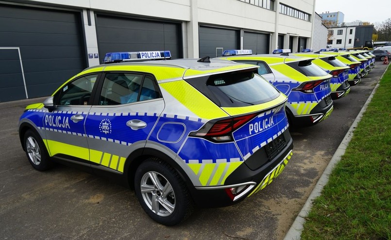 Kia Sportage nowej generacji pierwszy raz została oznakowanym radiowozem polskiej policji