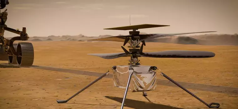 Ingenuity - mały helikopter NASA już na powierzchni Marsa