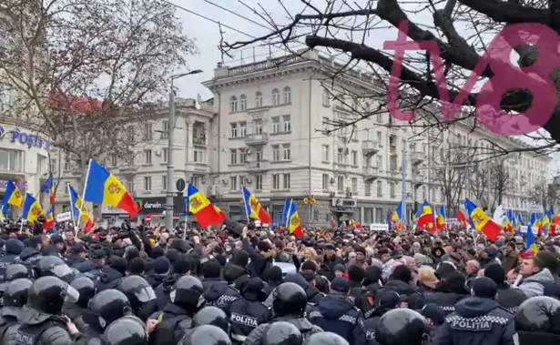 Protest w stolicy Mołdawii.