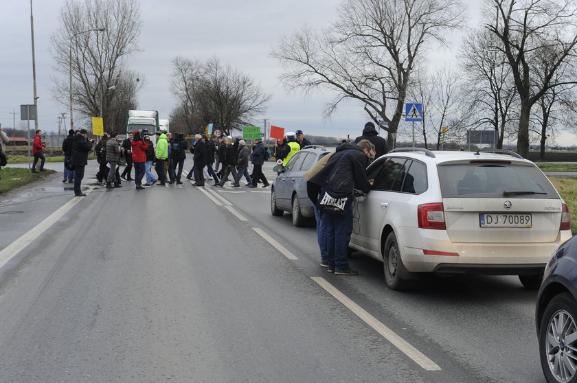Protest w Kobierzycach