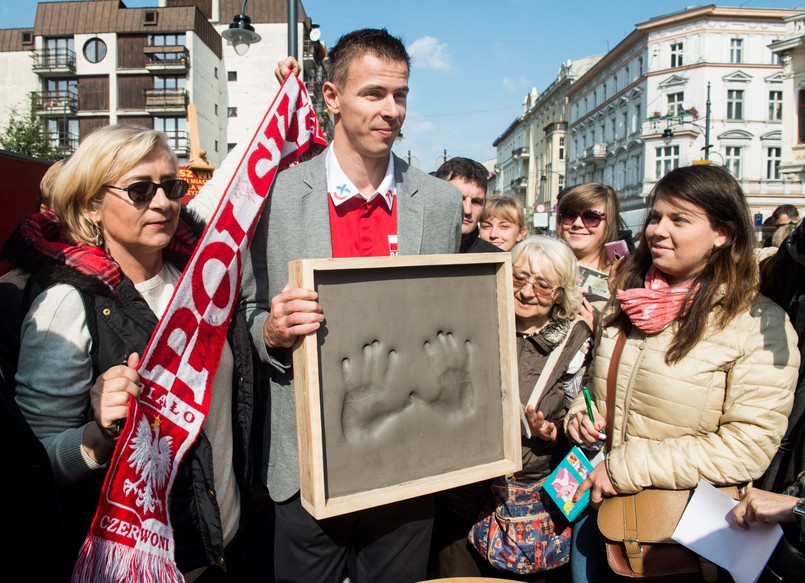 Mariusz Wlazły jako pierwszy trafi do łódzkiej Alei Gwiazd Sportu. ZDJĘCIA