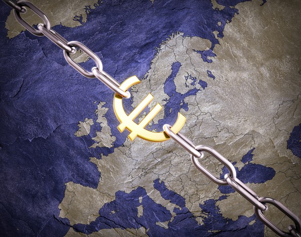 Euro, Mapa Europy. Fot. Shutterstock