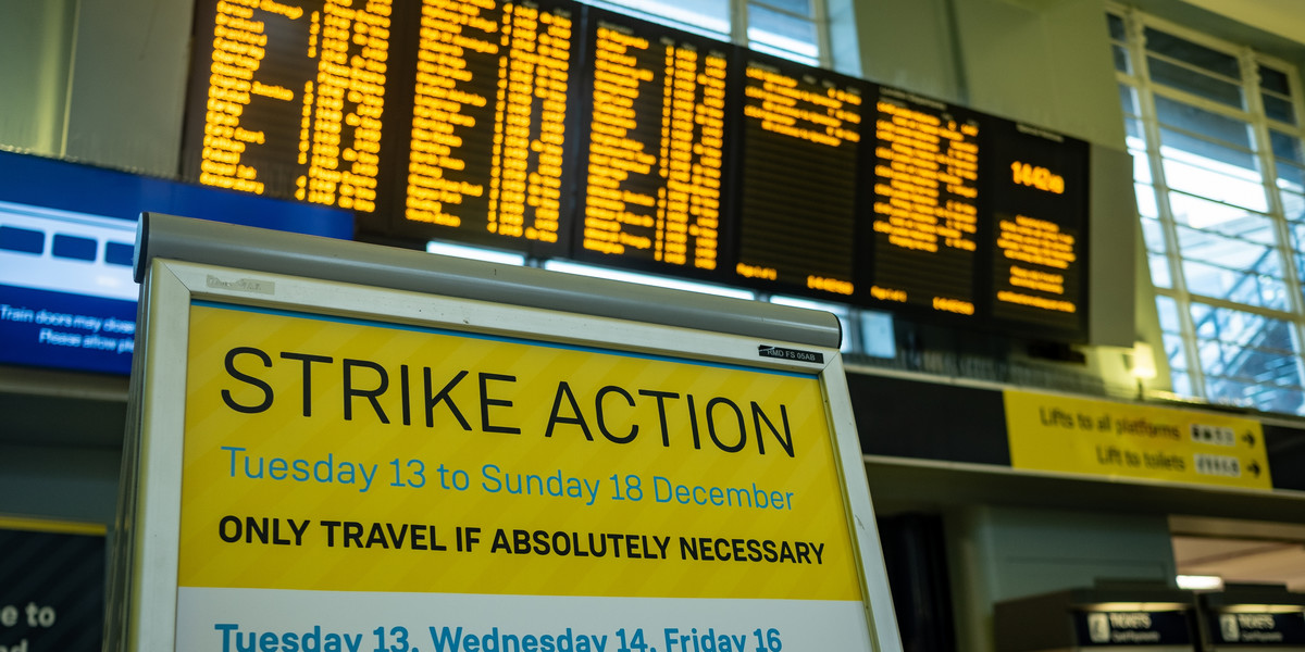 Strajki na brytyjskiej kolei trwają od czerwca 2022 r.