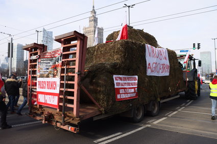 Kolejny dzień protestów rolników. Zablokowana nie tylko Warszawa