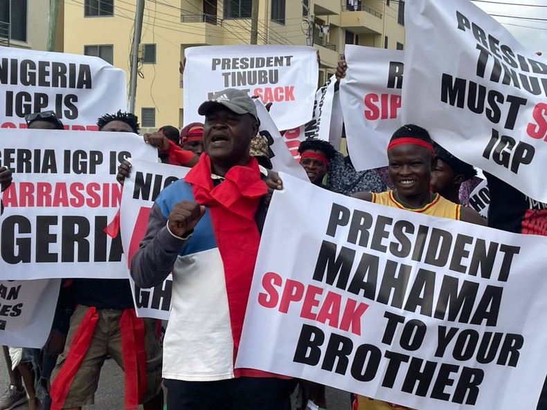 Ghanaians Protest at Nigerian High Commission over alleged harassment