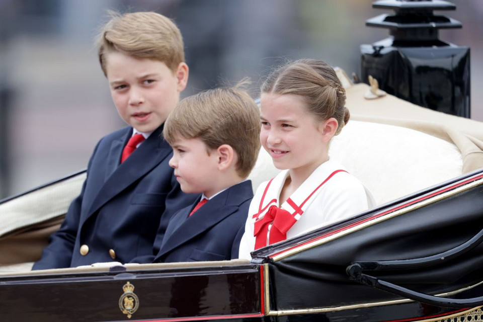 Trooping the Colour: książę George, książę Louis, księżniczka Charlotte