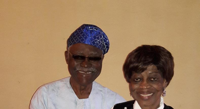 Proffessor Nwagwu and hs wife... 55 years married