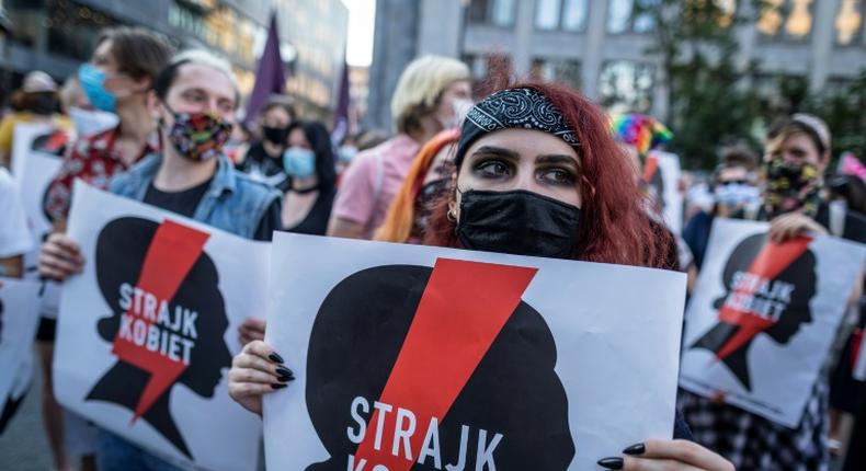 Around two thousand people marched in Warsaw on Friday to protest the government's withdrawal plan