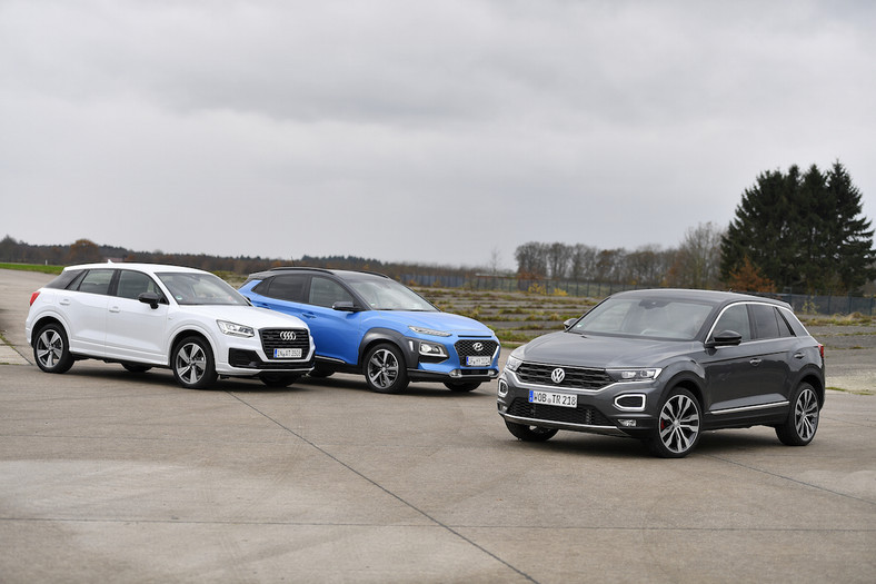 Volkswagen T-Roc kontra Hyundai Kona i Audi Q2