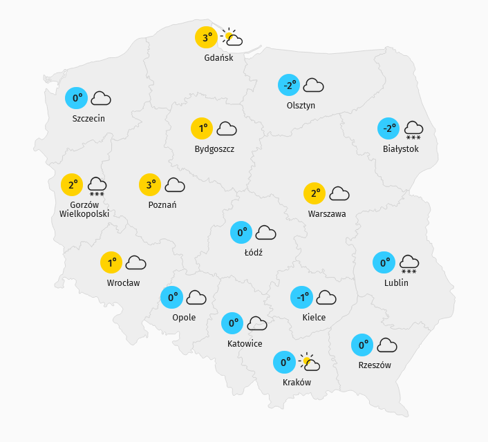Prognoza pogody dla Polski - 1001