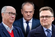 Koalicja marzeń? Włodzimierz Czarzasty, Donald Tusk i Szymon Hołownia.