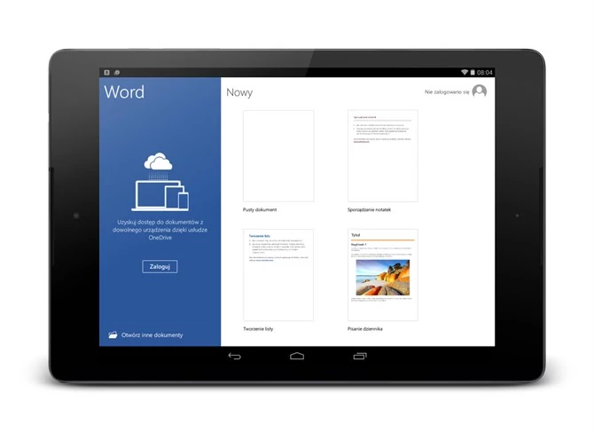 Nowy Office na Androida to m.in. uproszczone logowanie