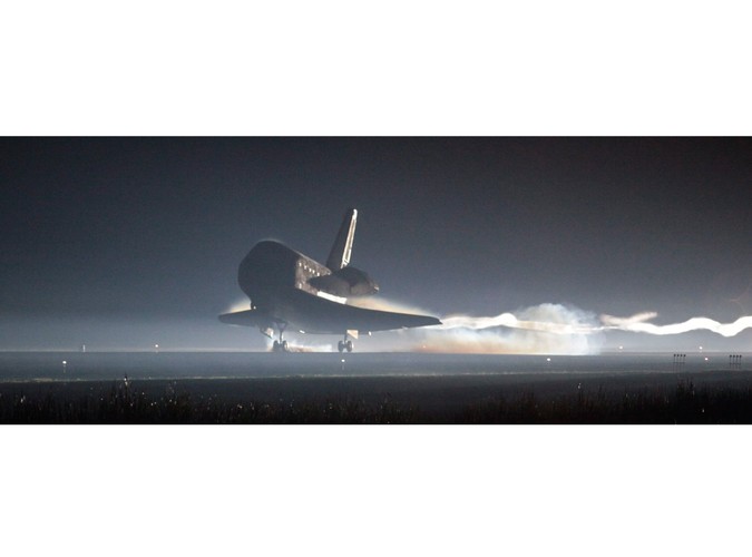 Atlantis poczas lądowania