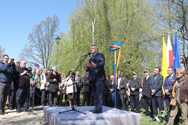 Otwarcie parku Tadeusza Mazowieckiego