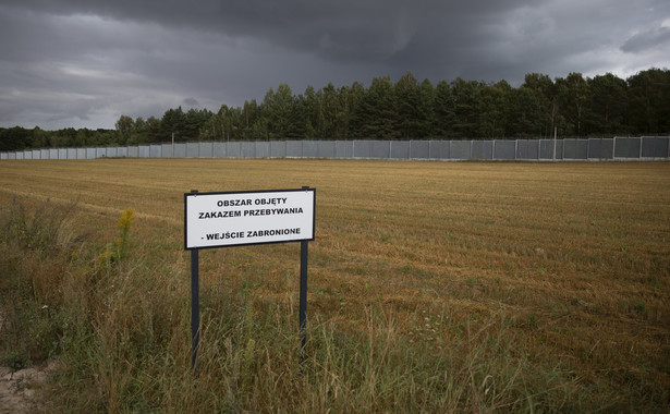 Usnarz Górny. Zapora na granicy z Białorusią