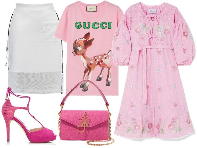 Róż w letnim wydaniu. STYLIZACJA: spódnica-Bastet/bastetfashion.pl, buty-Menbur/menbur.pl, sukienka, T-shirt, dodatki-TK Maxx