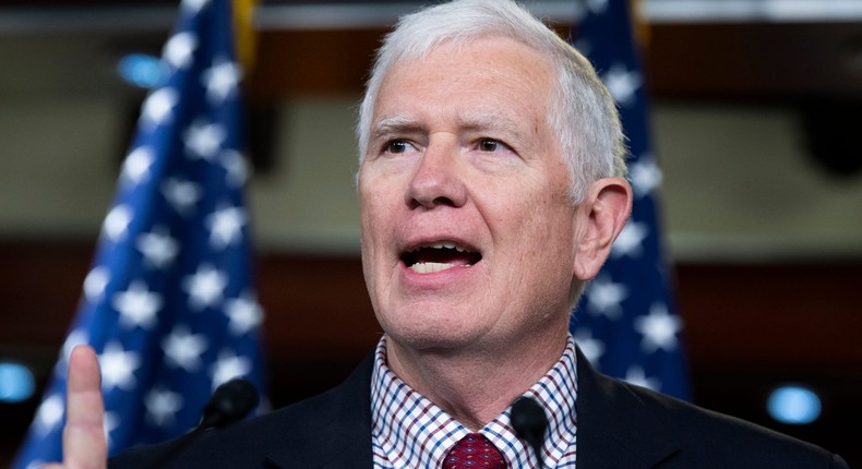 Republican Rep. Mo Brooks of Alabama at the Capitol on June 15, 2021.