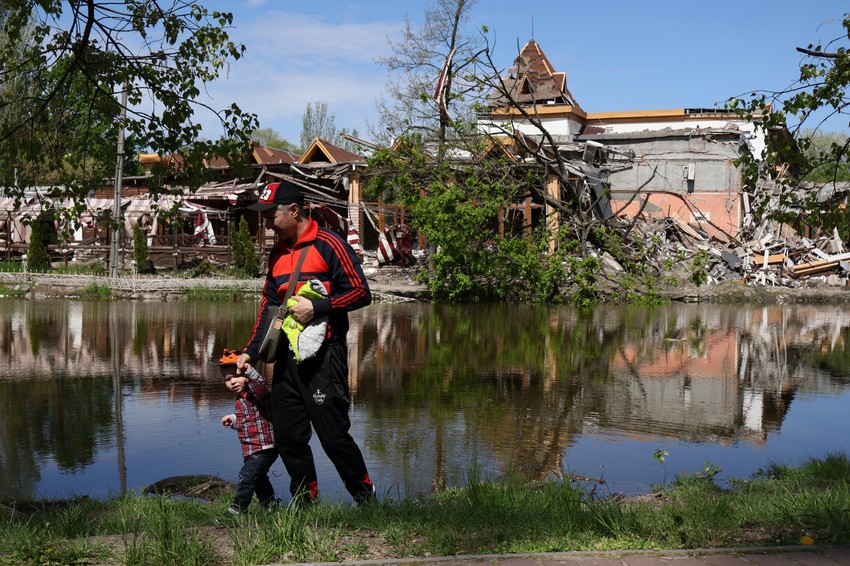 Hotel u Zaporožju nakon granatiranja 5. maja