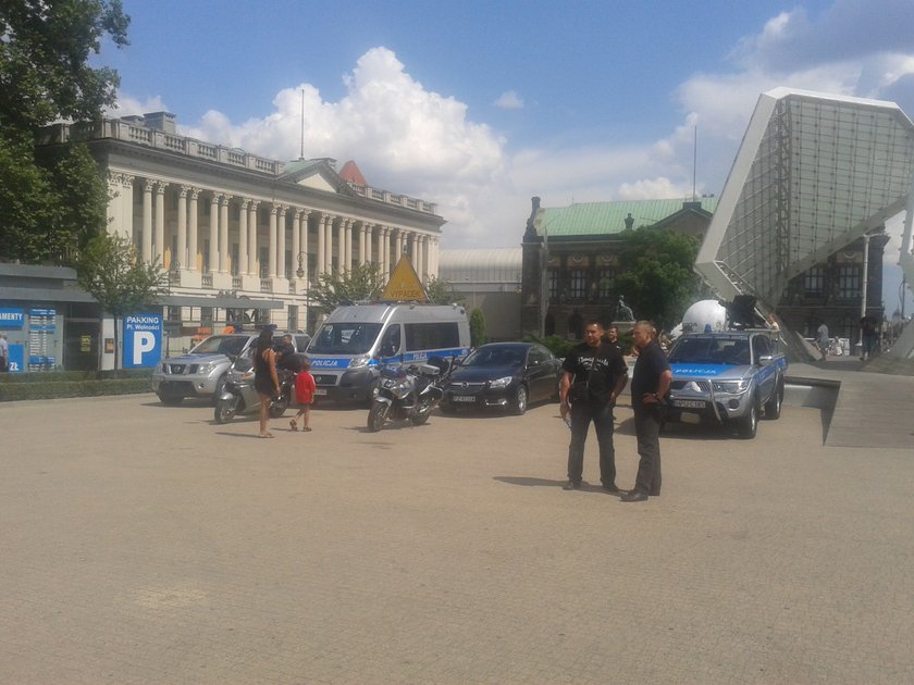 Święto policji na placu Wolności