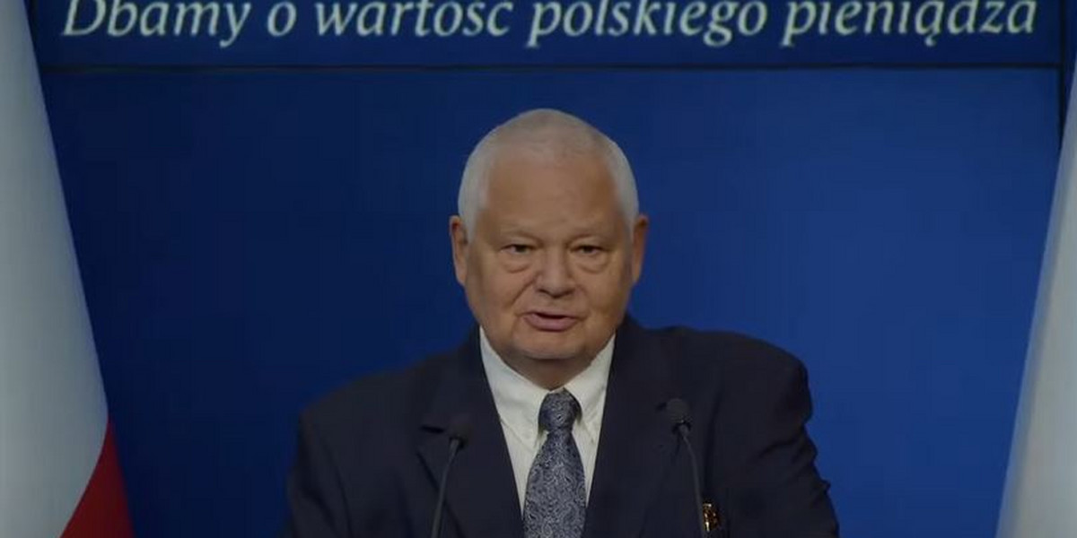 Adam Glapiński, prezes Narodowego Banku Polskiego.
