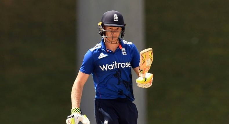 Sam Billings during the One Day International match between England and West Indies at the Sir Vivian Richards Stadium in St. John's, Antigua, on March 3, 2017