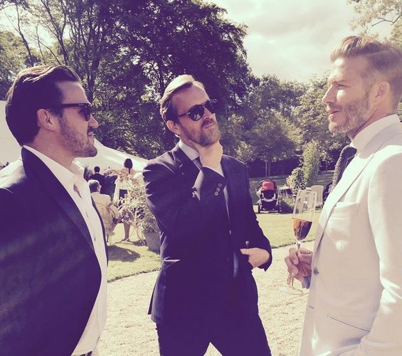 David Beckham na ślubie Guya Ritchiego i Jacqui Ainsley