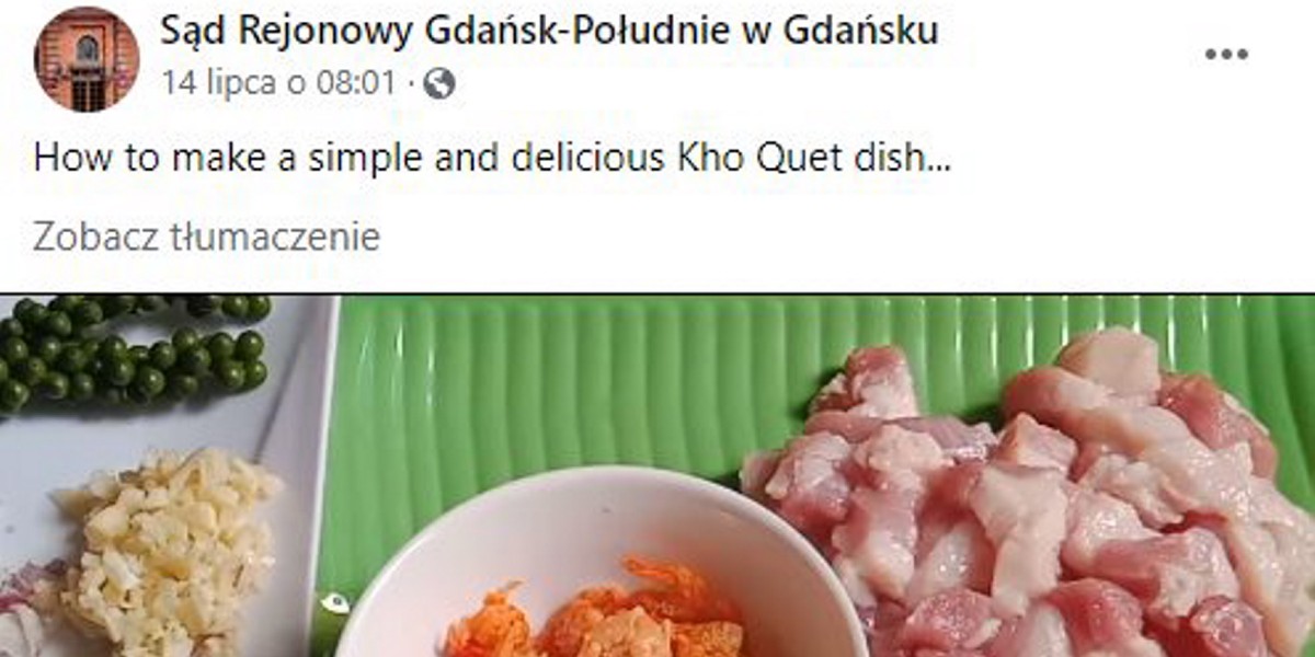 Kuriozalny atak na polski sąd zupką pho i wołowiną w pięciu smakach.