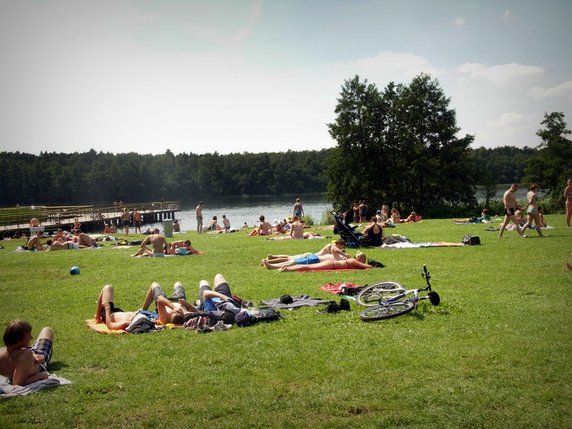 Kąpielisko nad Jeziorem Strzeszyńskim w Poznaniu
