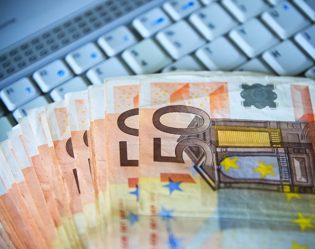 Internet, pieniądze, euro Fot. Shutterstock