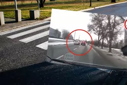 Wyprzedził auto stojące przed przejściem dla pieszych. Ułamki sekund od tragedii [WIDEO]