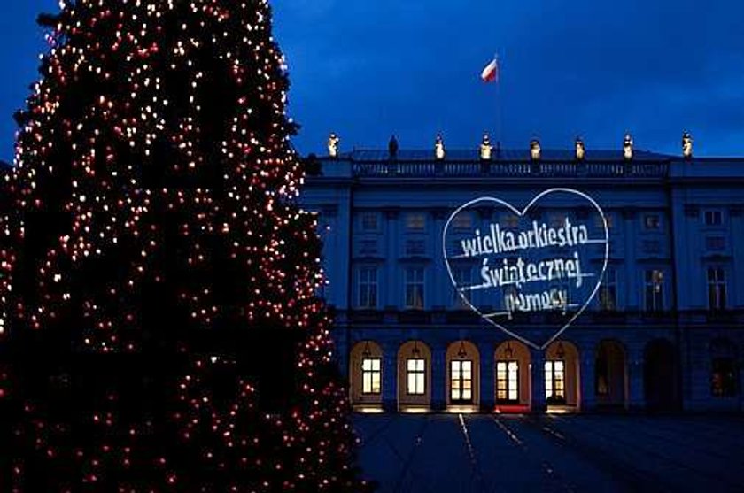 WOŚP, wielka orkiestra świątecznej pomocy, pałac prezydencki