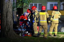 Potężny pożar w Koszalinie. Mieszkańcy wybiegali z bloku, są ranni