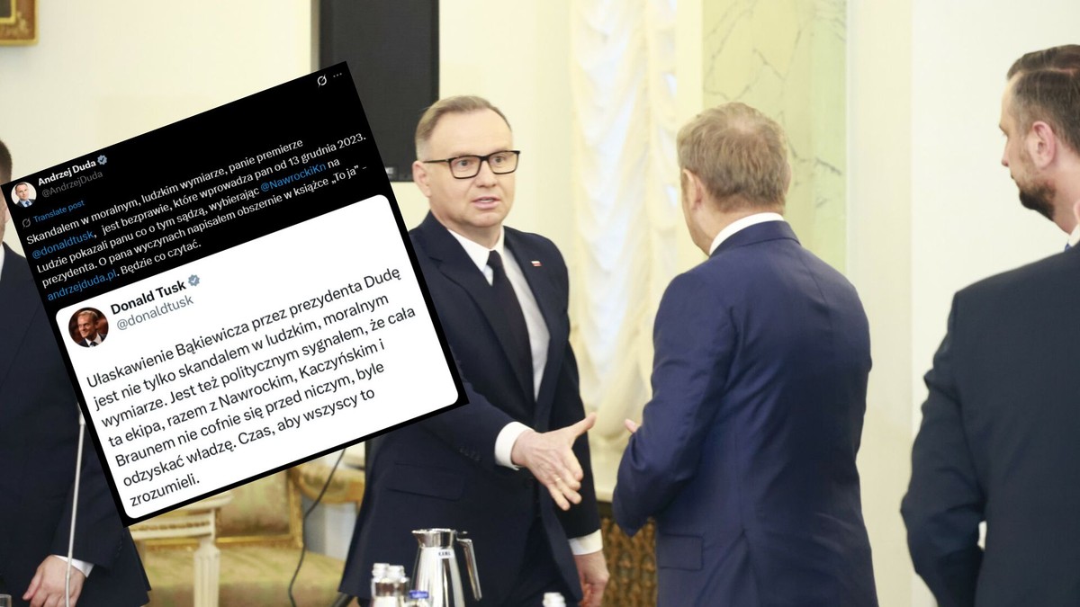 Spięcie na linii Tusk-Duda. Poszło o ułaskawienie Roberta Bąkiewicza